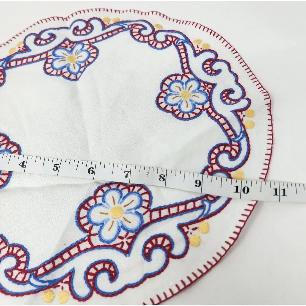 Handmade embroidered floral